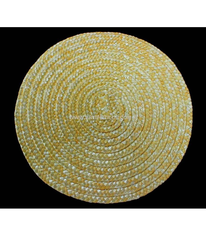 NATURAL STRAW BASE 22 X 21 CMS.