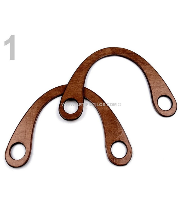 ASAS DE MADERA PARA BOLSO 16 X 22 CMS. - ARTIPISTILOS.COM