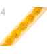 DECORATIVE RIBBON TULLE ROSES WITH BEADS