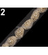 DECORATIVE RIBBON TULLE ROSES WITH BEADS