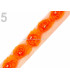 DECORATIVE RIBBON TULLE ROSES WITH BEADS