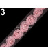 APLICACION DECORATIVA ROSAS DE TUL CON PERLAS