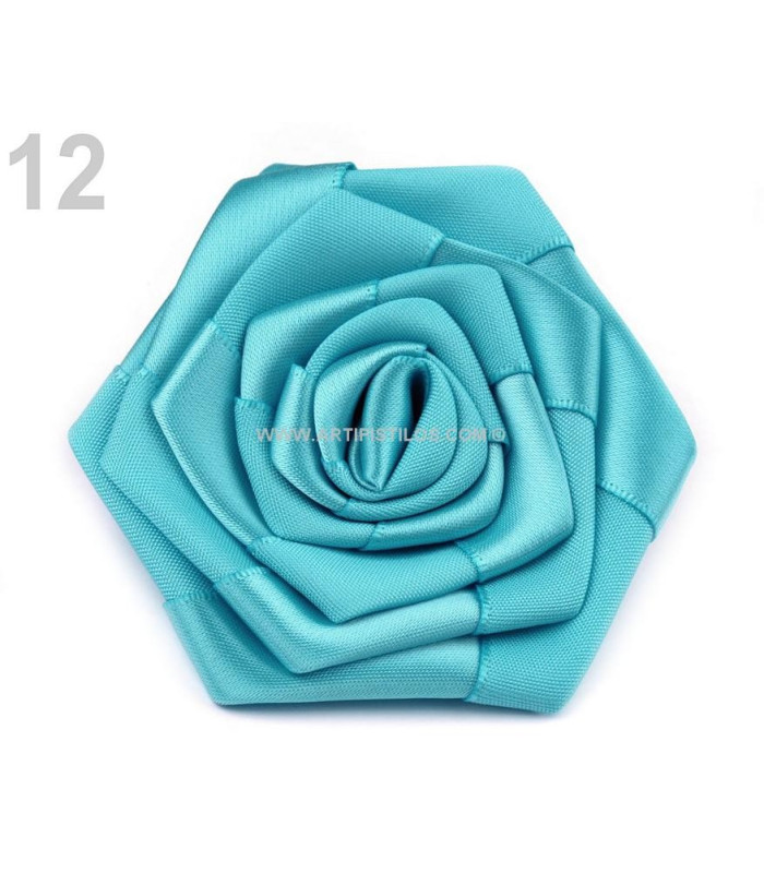 ROSA DE SATEN 7 CMS. DIAMETRO