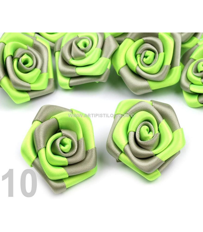 SATIN ROSE 30 MM. DIAMETER