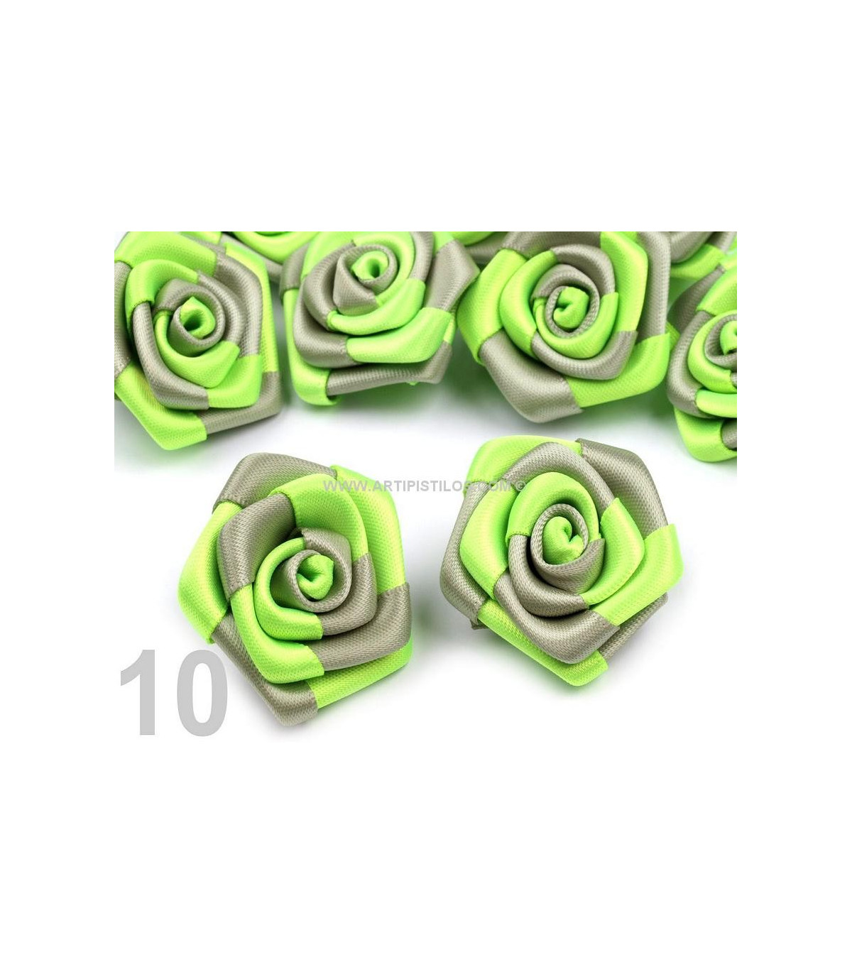 SATIN ROSE 30 MM. DIAMETER Miniflowers Materials for headdresses, Preserved flowers, Feather