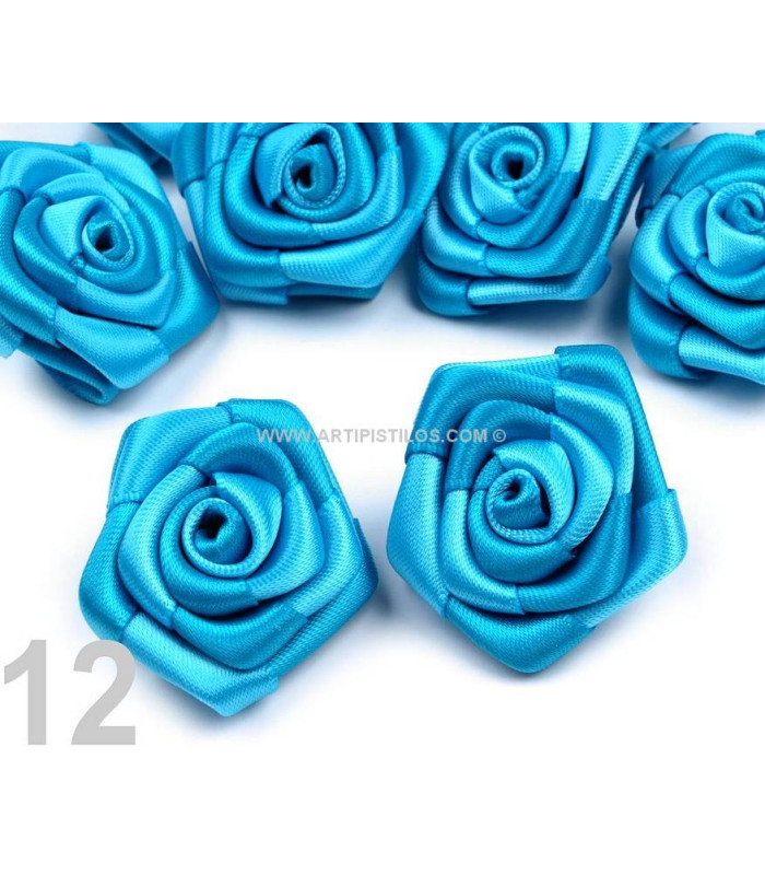 SATIN ROSE 30 MM. DIAMETER