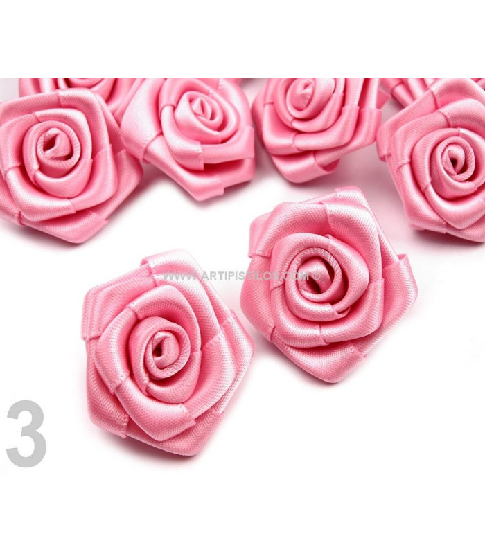 SATIN ROSE 30 MM. DIAMETER