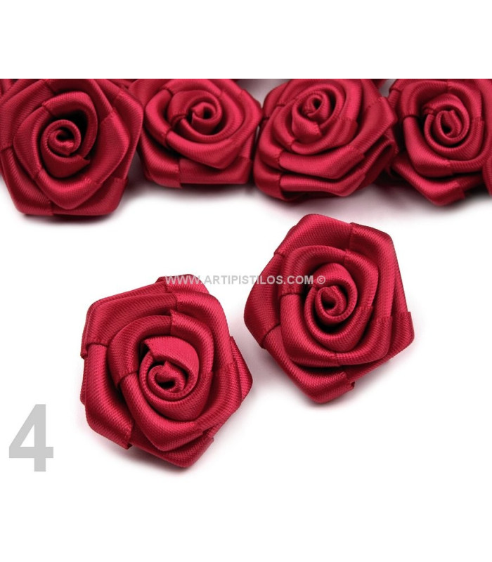 SATIN ROSE 30 MM. DIAMETER