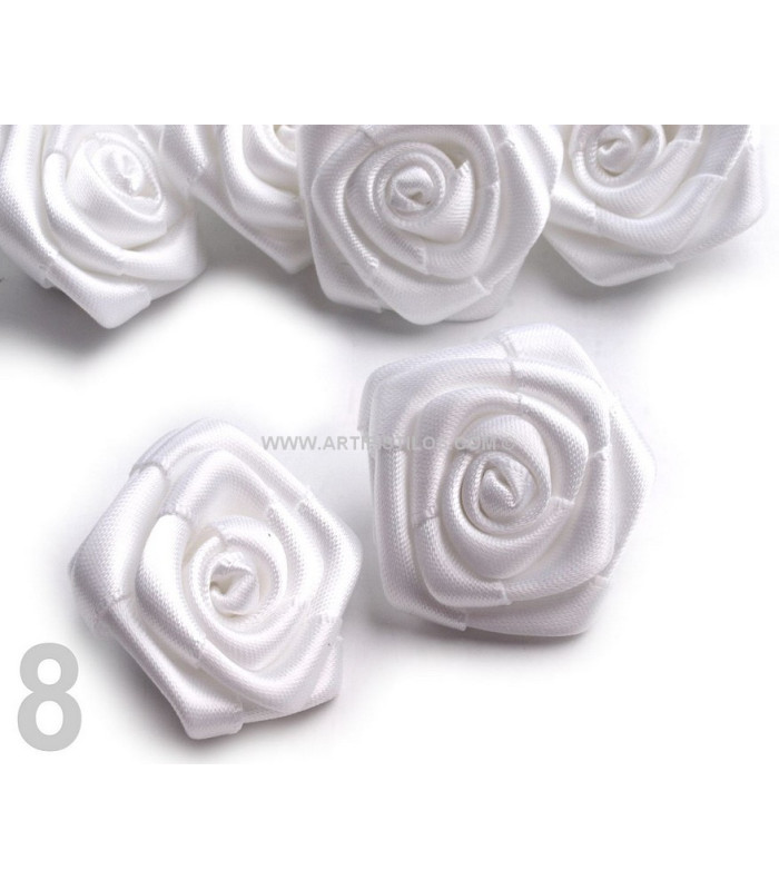 SATIN ROSE 30 MM. DIAMETER
