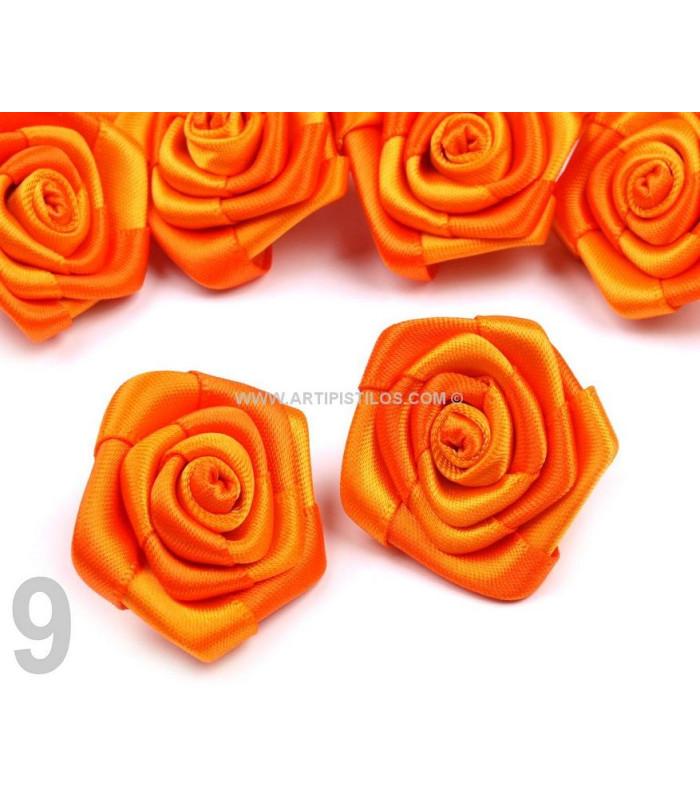 SATIN ROSE 30 MM. DIAMETER
