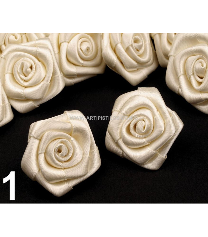 SATIN ROSE 30 MM. DIAMETER