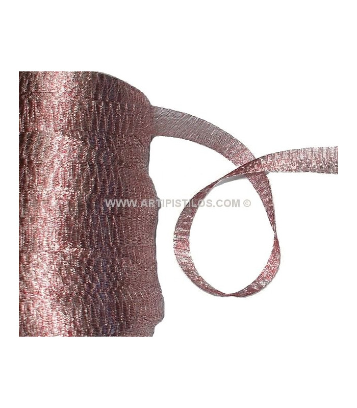 METALLIC TUBULAR FABRIC 6 MM.