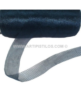 Tela Tubular Metálica 6 Mm. Azul Petróleo 1 Mt. X 6 Mm. - flores de