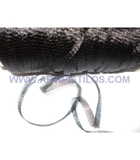 Tela Tubular Metálica 6 Mm. Negro 1 Mt. X 6 Mm. - flores de