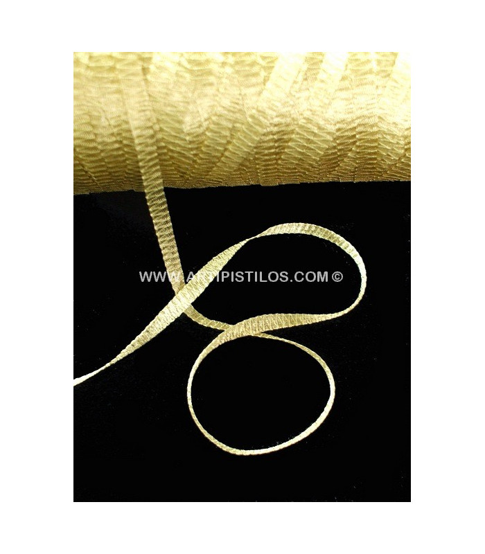 METALLIC TUBULAR FABRIC 6 MM.