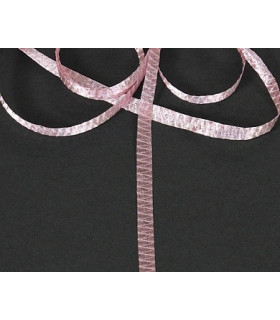 Tela Tubular Metálica 6 Mm. Rosa 1 Mt. X 6 Mm. - flores de