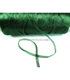 Tela Tubular Metálica 6 Mm. Verde Botella 1 Mt. X 6 Mm. - flores para