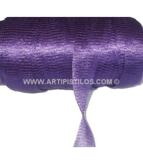 Tela Tubular Metalica 12 Mm. Purpura 1 Mt. X 12 Mm. - flores de