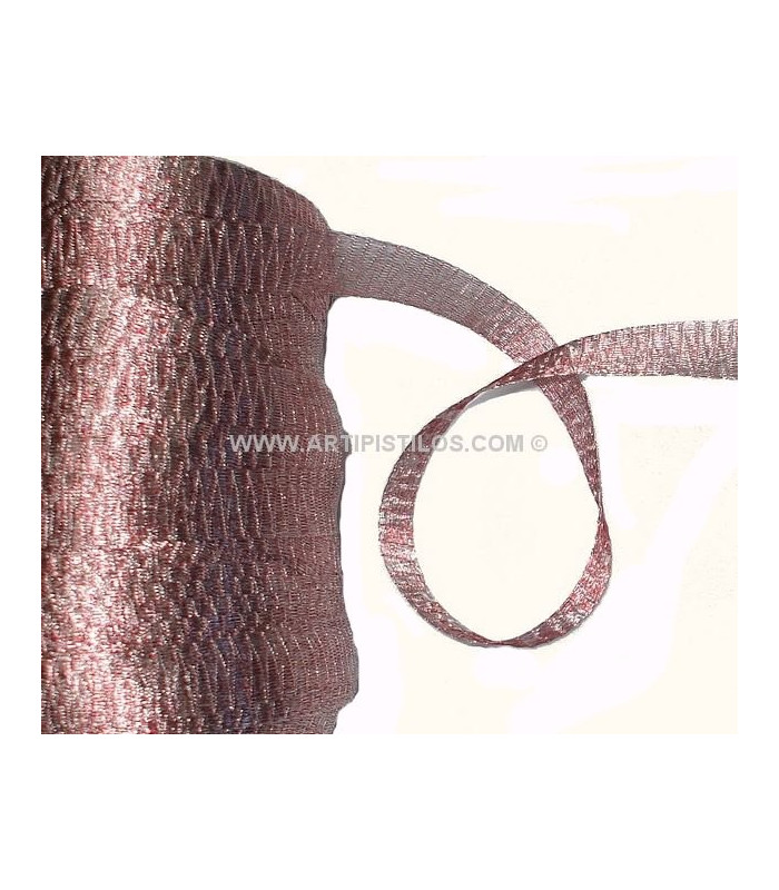 METALLIC TUBULAR FABRIC 12 MM.