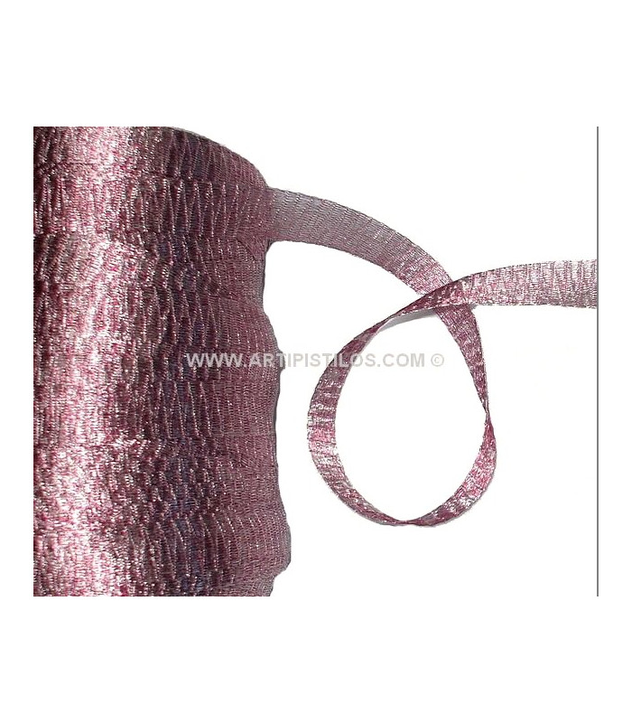 METALLIC TUBULAR FABRIC 12 MM.