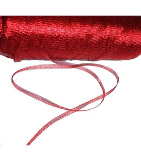 Tela Tubular Metalica 12 Mm. Rojo 1 Mt. X 12 Mm. - flores de