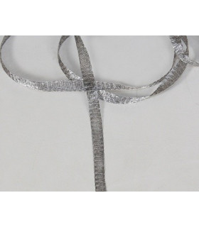 Tela Tubular Metalica 12 Mm. Gris Oscuro 1 Mt. X 12 Mm. - flores de