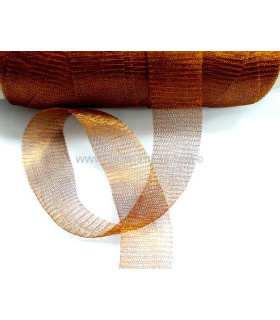 Tela Metalica Tubular 20 Mm. Cobre 1 Metro X 20 Mm. - flores de