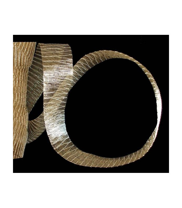 METALLIC TUBULAR FABRIC 20 MM.
