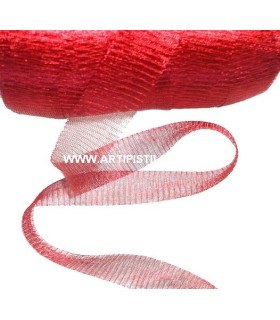 Tela Metalica Tubular 20 Mm. Rojo 1 Metro X 20 Mm. - flores de