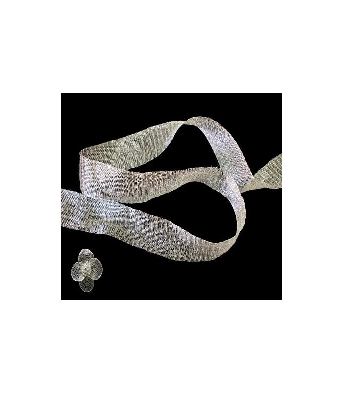 METALLIC TUBULAR FABRIC 18 MM. DOUBLE GROSS