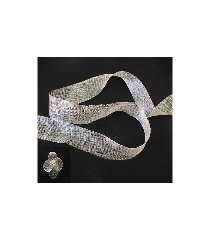 METALLIC TUBULAR FABRIC 32 MM.