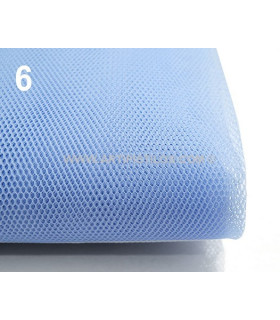 Tul Red Decorativo Azul Claro 1 Mt. X 160 Cms. - velos