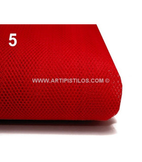 Tul Red Decorativo Rojo 1 Mt. X 160 Cms. - velos