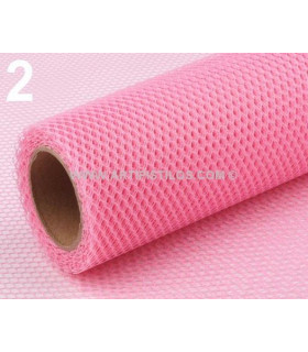 Tul Polyester Rosa 50 Cms.x 50 Cms. - de colores
