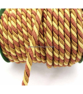 Cordon Trenzado "lisboa" 1 Mt. X 1 Cm. Naranja Claro - sombreros de