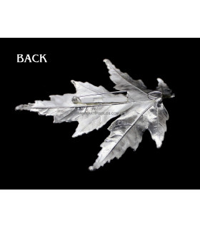 Natural Maple Leaves Plated In Silver 1000 Like In The Picture  10 X 10 Cm