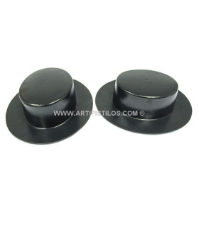 Horma Para Fieltro "flamenco" Talla "l" Negro Diametro: 27 X 31 Cms. Altura: 7 Cms. - sombreros de