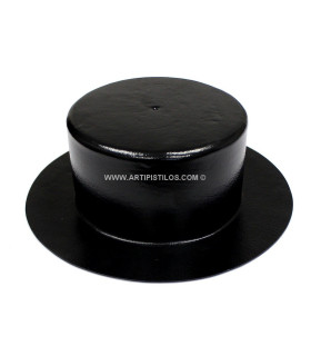 Horma Para Fieltro "pill Box" Talla-m 57 Cms. Negro Talla-m 57 Cms. - sombreros de