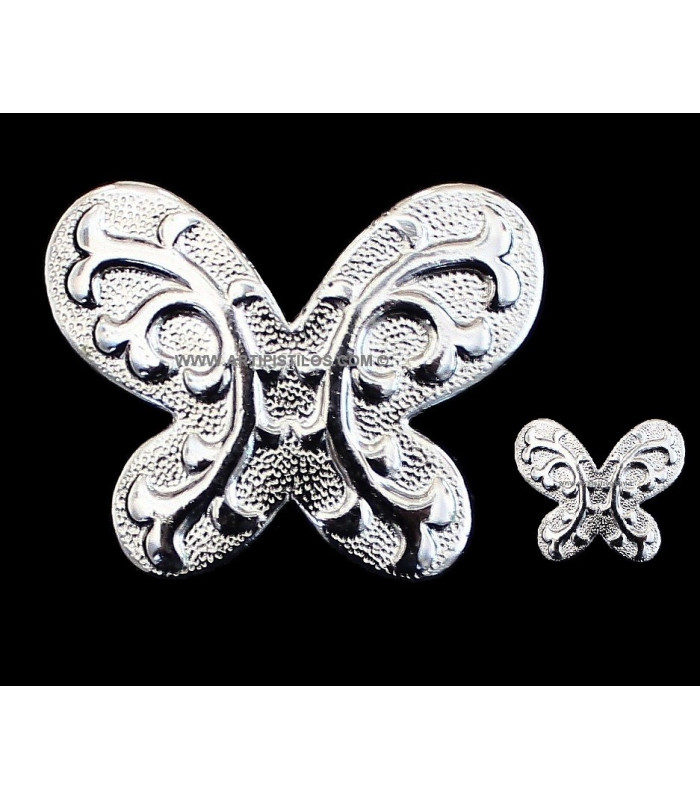 BORBOLETA METAL 2 X 2 CMS.