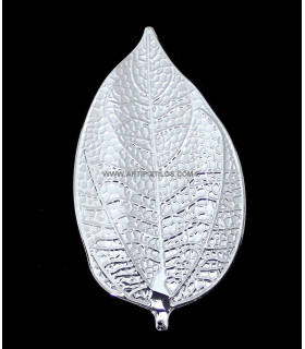 Hoja Metalica 14 X 8 Cms. Plata 14 X 8 Cms. - tocados para