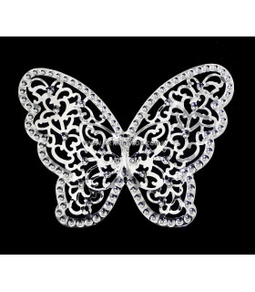 Mariposa Metalica 9 X 7 Cms. Plata 9 X 7 Cms. - de color