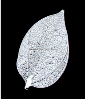 Hoja Metalica 10 X 6 Cms. Plata 10 X 6 Cms. - tocados para