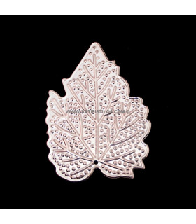Hoja Metalica 6,5 X 4,5 Cms. Bronce 6,5 X 4,5 Cms. - tocados para