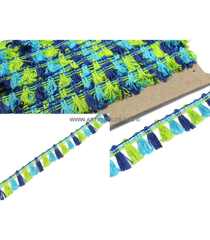 Multicolored tassels ribbon