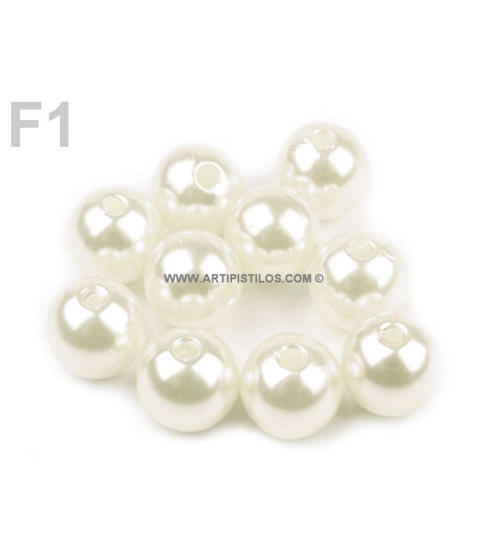 BAG OF PLASTIC BEADS 10 MM.