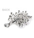 BROOCH WITH PEARLS AND RHINESTONES