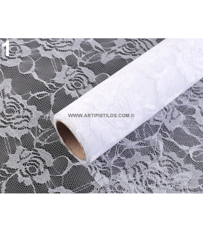 LACE FABRIC 1 MT. X 48 CMS. "ROSES"