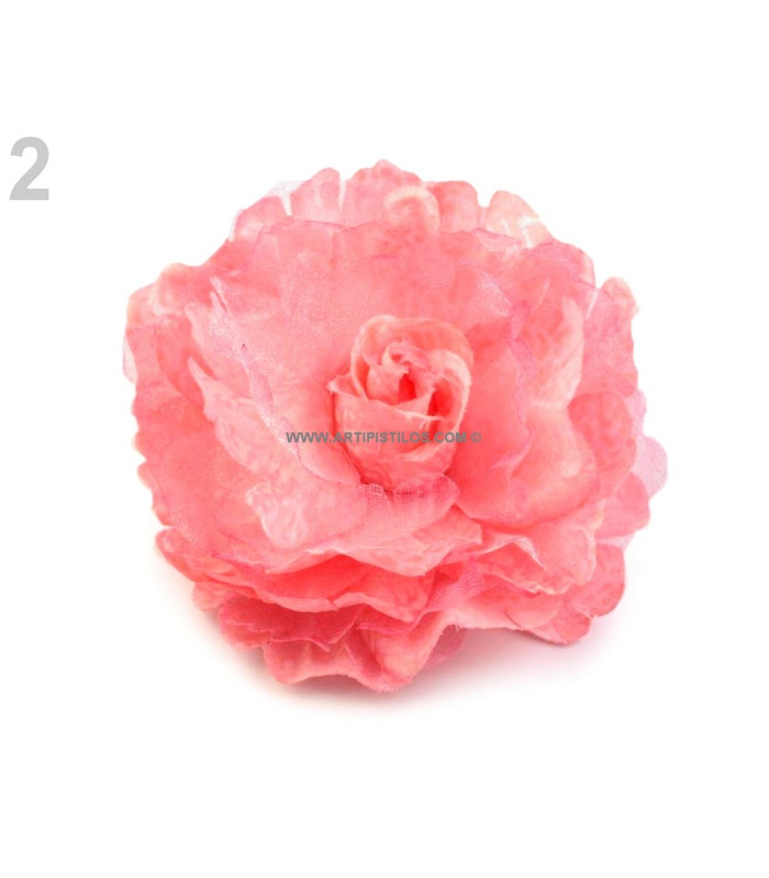 FABRIC ROSE 8 CMS. WITH BROOCH