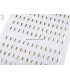 METALLIC RECTANGULAR HOT FIX 3 X 10 MM.