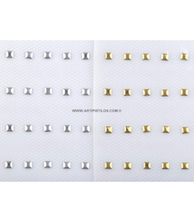 METALLIC HOT FIX 3 X 3 MM.